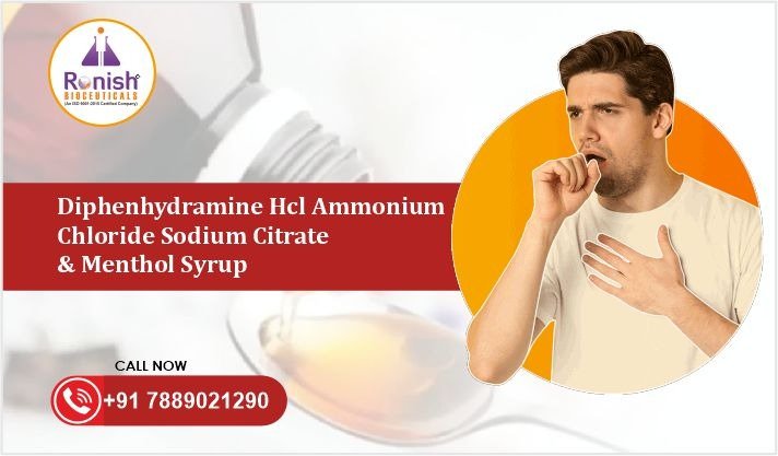 Diphenhydramine Hcl, Ammonium Chloride, Sodium Citrate, and Menthol Syrup